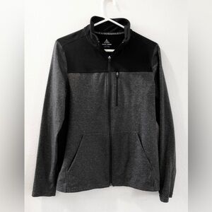 Prana Men’s Variable Full Zip Jacket - Black/Charcoal - Small